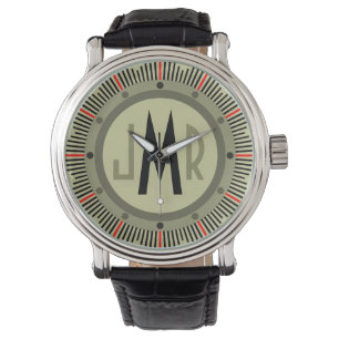 Mens Personalisiert Monogram Watch Armbanduhr