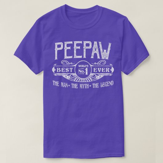Mens Personalisiert Peepaw Best No T-Shirt (Design vorne)