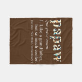 Mens Personalisierte Krawatte Die Cool Papa wie ei Fleecedecke (Vorderseite (Horizontal))