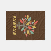Mens Personalized Blessed Pawpaw Tree Father's Fleecedecke (Vorderseite (Horizontal))