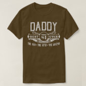 Mens Personalized Daddy Best No  T-Shirt (Design vorne)
