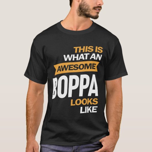 Mens Phantastisch Boppa sieht aus wie Großvater T-Shirt (Vorderseite)