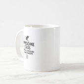 Mens Phantastische Vater erkunden Dungeons und töt Kaffeetasse (Vorderseite Links)