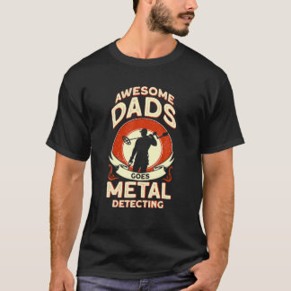 Mens Phantastische Vater werden Metalldetektor T-Shirt
