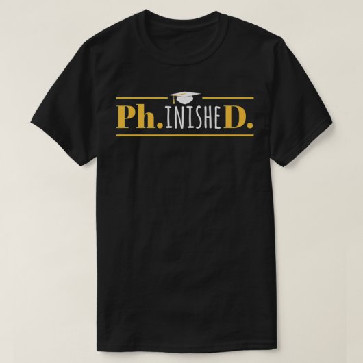 Mens PhD Graduation Gift Present Phinished Premium T-Shirt (Design vorne)