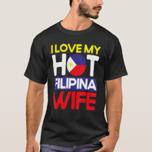 Mens Philippine Flag Hot Filipina Ehefrau Pinoy Fi T-Shirt