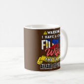 Mens Philippines Filipino Crazy Filipina Ehefrau n Kaffeetasse (VorderseiteRechts)