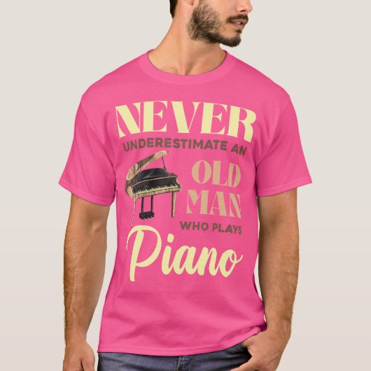 Mens Pianist Retired Piano Player Musician Retirem T-Shirt (Vorderseite)