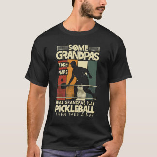 Mens Pickleball Funny Grandpa gibt etwas Großvater T-Shirt