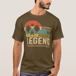 Mens Pickleball Funny Husband Vater Legend Vintag T-Shirt