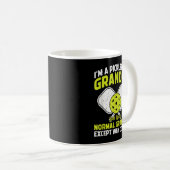 Mens Pickleball Grandpa Funny Pickleball Player Gr Kaffeetasse (VorderseiteRechts)