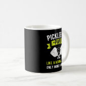 Mens Pickleball Papa Nur Phantastischer Funny Fawn Kaffeetasse (VorderseiteRechts)