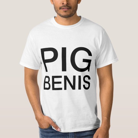 Mens PIG BENIS T-Shirt (Vorderseite)