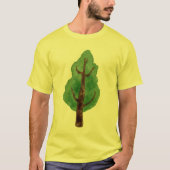 Men's Pine Tree Graphic Yellow T-Shirt - Nature Lo (Vorderseite)