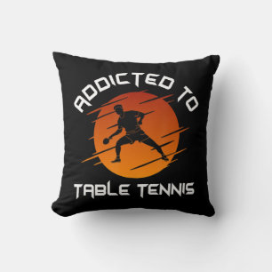 Mens Ping Pong Player für Tischtennis Kissen