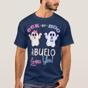 Mens Pink oder Blue Abuelo Lieben Sie Halloween Ge T-Shirt