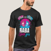 Mens Pink oder Blue Baba Lieben Sie zeigen Baby Gi T-Shirt (Vorderseite)