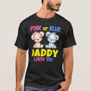 Mens Pink oder Blue Daddy Lieben Sie Baby Dusche g T-Shirt