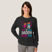 Mens Pink oder Blue Daddy Lieben Sie Papa zu Gen. T-Shirt (Vorne ganz)