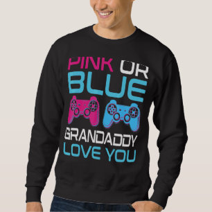 Mens Pink oder Blue Gender Reveal Video Game Grand Sweatshirt