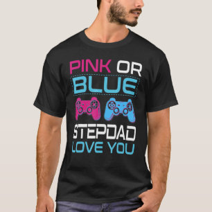 Mens Pink oder Blue Gender Reveal Video Game Stepd T-Shirt