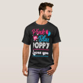 Mens Pink oder Blue Poppy Lieben Sie Geschlecht of T-Shirt (Vorne ganz)