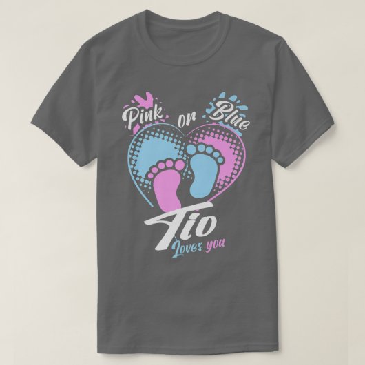 Mens Pink oder Blue Tio Lieben Sie Geschlecht zeig T-Shirt (Design vorne)
