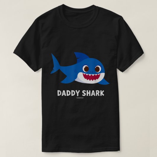 Mens Pinkfong Daddy Shark Offiziell Copy T-Shirt (Design vorne)