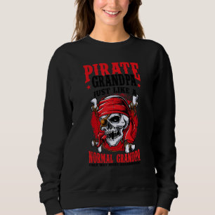 Mens Pirate Grandpa Piratenflagge Freebooter 1 Sweatshirt