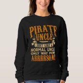 Mens Pirate Uncle Piratenflagge Freebooter 2 Sweatshirt (Vorderseite)