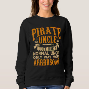 Mens Pirate Uncle Piratenflagge Freebooter 2 Sweatshirt