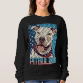 Mens Pit bull pitbul Dad For Men Sweatshirt (Vorderseite)