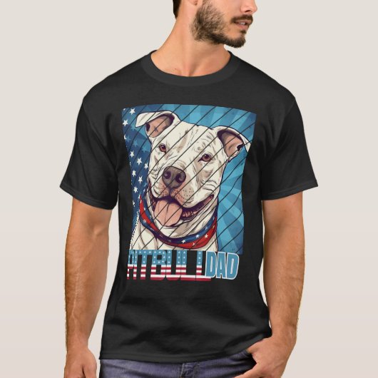 Mens Pit bull pitbul Dad For Men T-Shirt (Vorderseite)