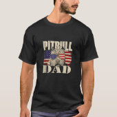 Mens Pitbull Dad Dog Lover Pibble Pittie Pit Bull T-Shirt (Vorderseite)