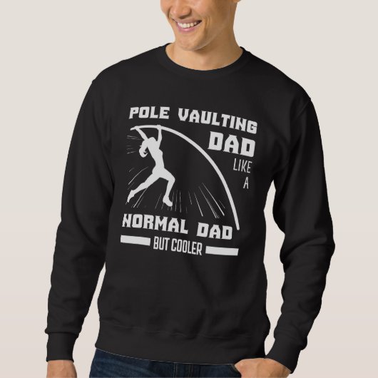 Mens Pole Vaulinganfänger Vault Jumping Trainer Sweatshirt (Vorderseite)