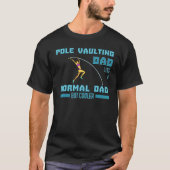 Mens Pole Vaulinganfänger Vault Jumping Trainer T-Shirt (Vorderseite)