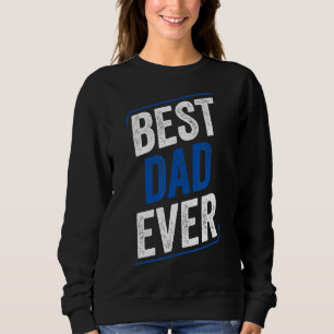 Mens Police Best Vater je Police Line Blau Sweatshirt