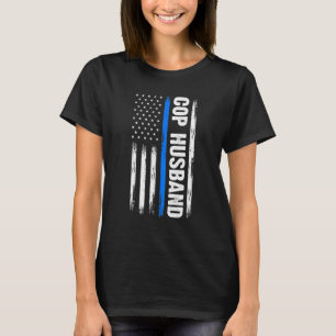 Mens Polizist Husband Polizist Polizeibeamte Poliz T-Shirt