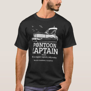Mens Pontoon Captain Definition Funny Pontoon Boot T-Shirt