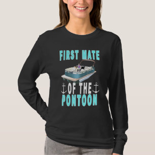 Mens Pontoon First Mate Pontoon Captain und First T-Shirt