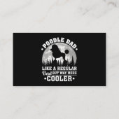 Mens Poodle Dad Like A Regular Dad Funny Poodle Do Visitenkarte (Rückseite)