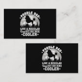 Mens Poodle Dad Like A Regular Dad Funny Poodle Do Visitenkarte (Vorne/Hinten)