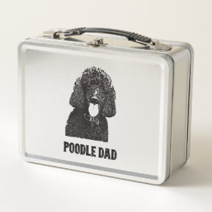 Mens Poodle Vater - Standard Poodle Vater Metall Brotdose