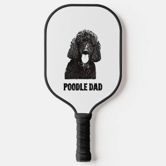 Mens Poodle Vater - Standard Poodle Vater Pickleball Schläger (Vorderseite)