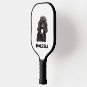 Mens Poodle Vater - Standard Poodle Vater Pickleball Schläger (Links)