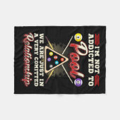 Mens Pool Player 8 Billard Billard Shootpool Fleecedecke (Vorderseite (Horizontal))