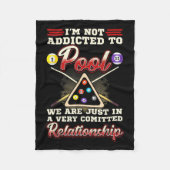 Mens Pool Player 8 Billard Billard Shootpool Fleecedecke (Vorderseite)