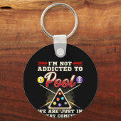 Mens Pool Player 8 Billard Billard Shootpool Schlüsselanhänger (Vorderseite)