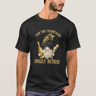 Mens Pop Der Champagner Funny Gnome für Großvater T-Shirt
