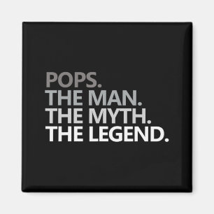 Mens POP DER MANN DER MYTH DER LEGENDE Vatertag Magnet